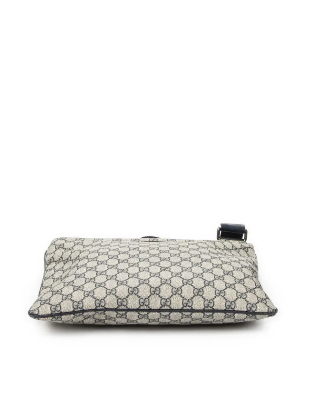 Gucci Large Square Zip Messenger Gray Navy Supreme Canvas - Picture 6 of 10